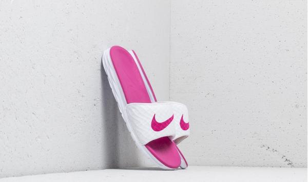 Nike Wmns Benassi Solarsoft White/ Fireberry