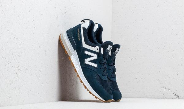 New Balance 574 Navy/ White
