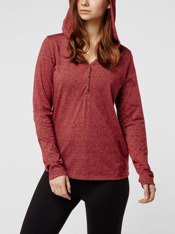 Tričko O´Neill LW MARLY LONG SLEEVE TOP Červená