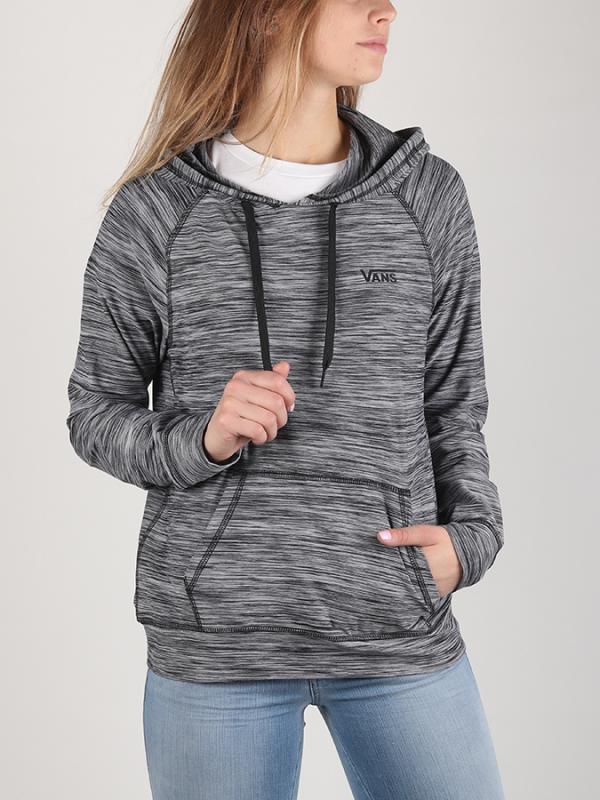 Mikina Vans Wm Crossings Hoodie Black Šedá