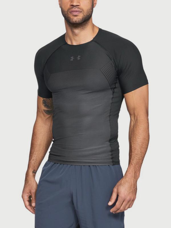 Kompresní tričko Under Armour Threadborne Vanish SS Comp Černá