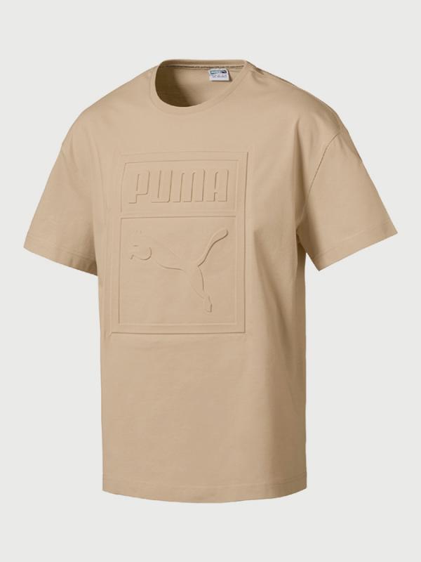 Tričko Puma Archive Embossed Print Tee Béžová