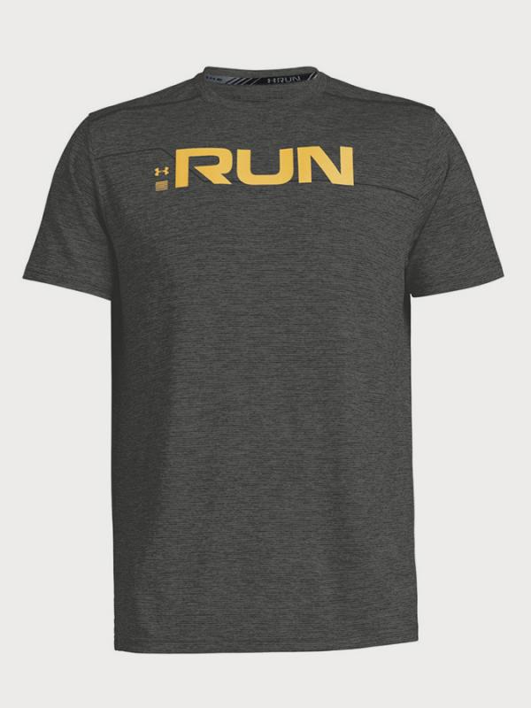 Tričko Under Armour Run Front Graphic SS Černá