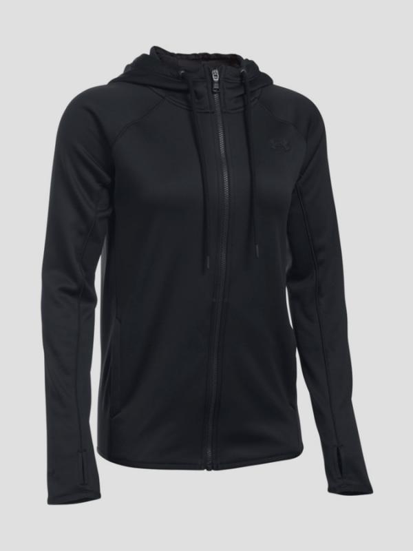 Mikina Under Armour Coldgear LT WT Storm AF FZ Hoodie Černá