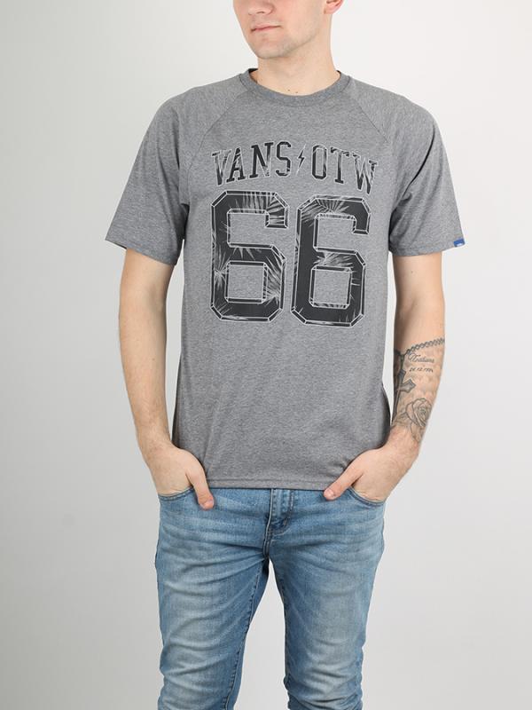 Tričko Vans Mn 66 SS Raglan Heather Grey Šedá