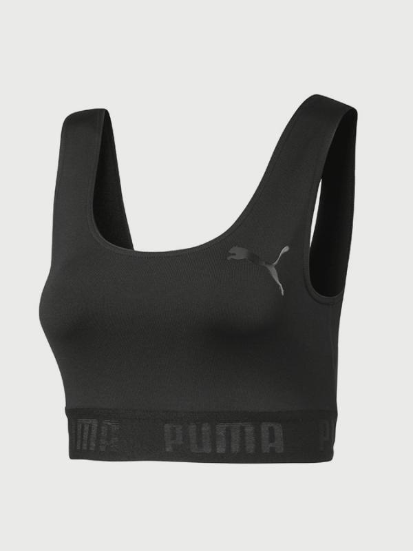 Top Puma ACTIVE ESS Banded Crop Top Černá