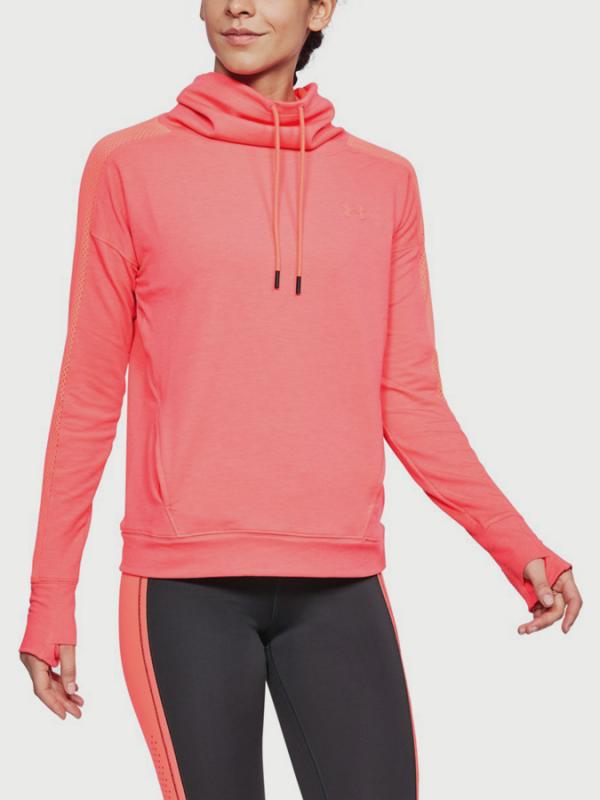 Mikina Under Armour Featherweight Fleece Funnel Růžová