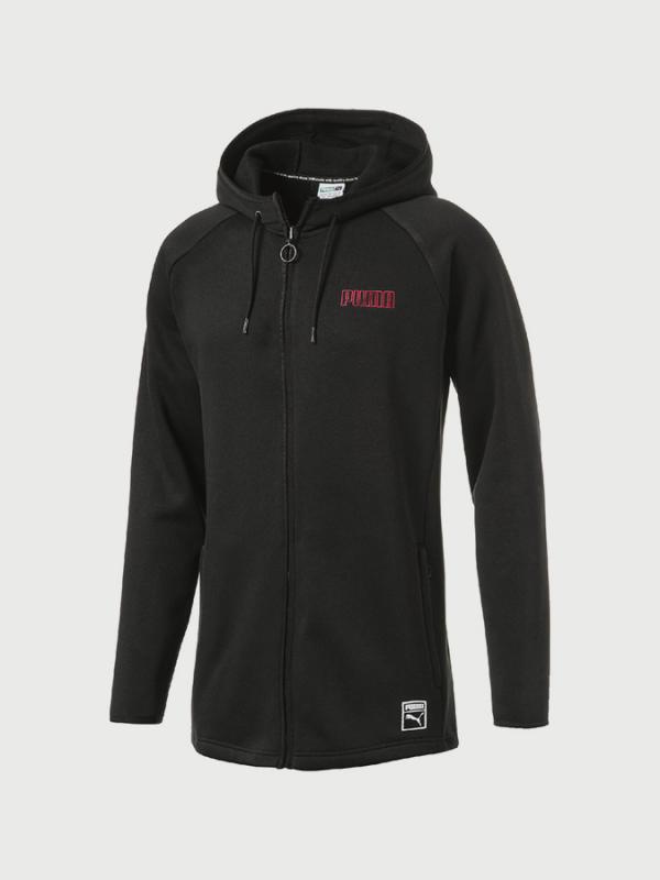 Mikina Puma Record Fleece FZ Hoody Černá