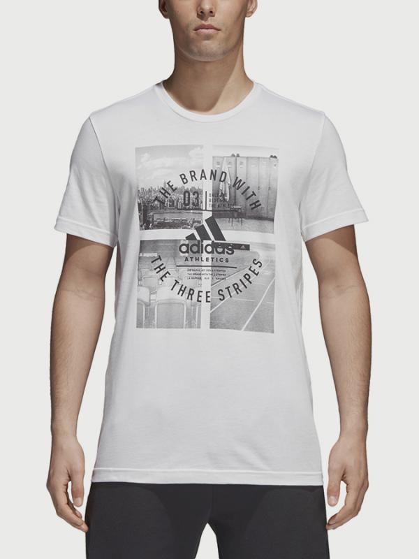 Tričko adidas Performance Athletic Vibe M Bílá