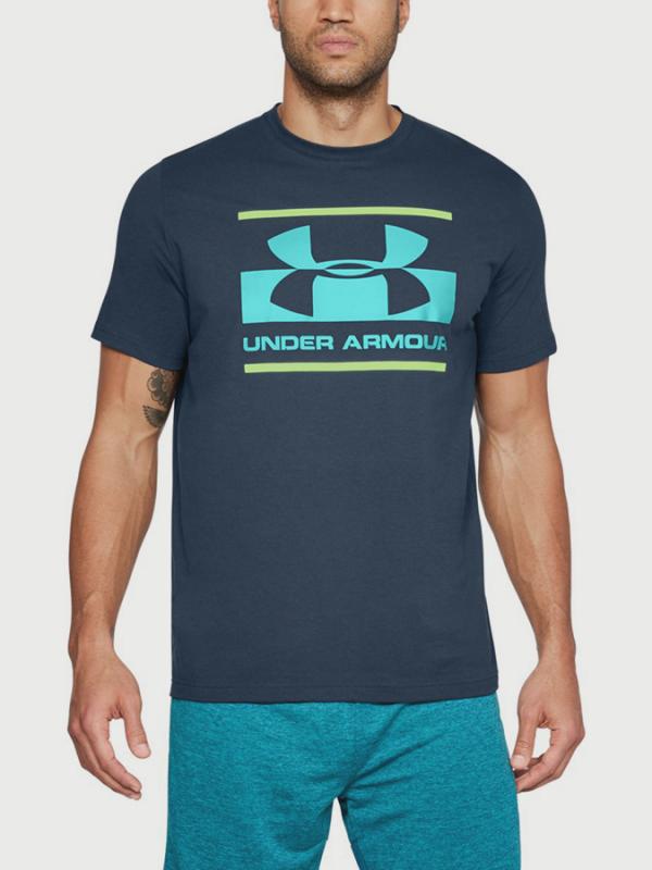 Tričko Under Armour Blocked Sportstyle Logo Modrá
