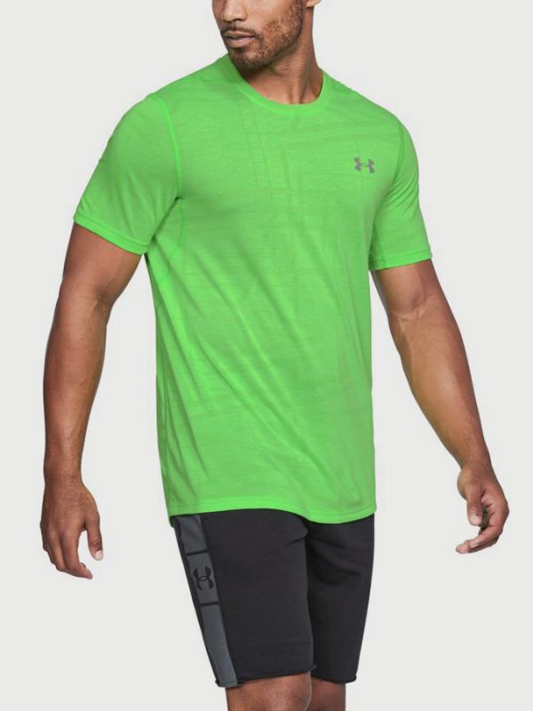 Tričko Under Armour Threadborne Elite SS Zelená