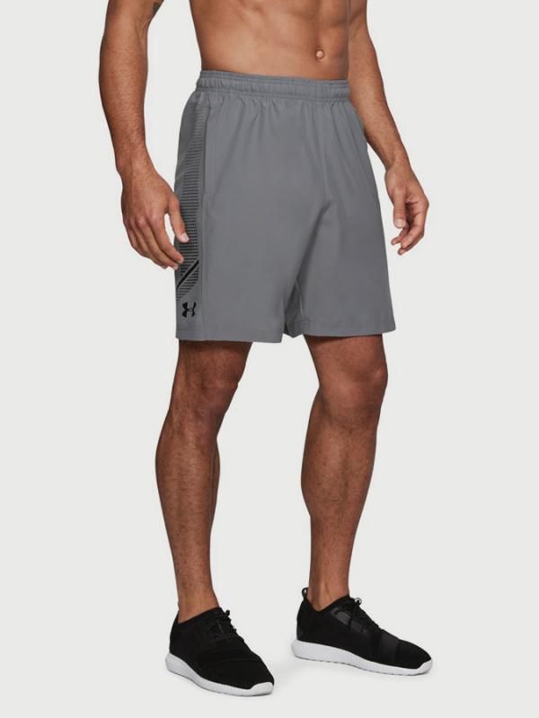 Kraťasy Under Armour Woven Graphic Short Šedá