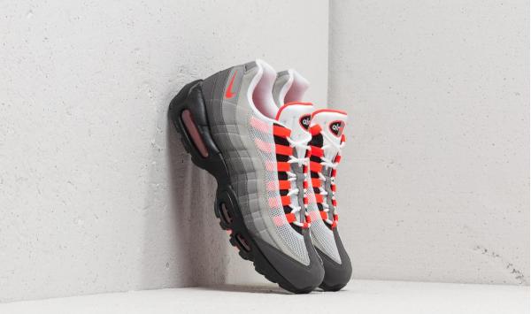 Nike Air Max 95 OG White/ Solar Red-Granite-Dust