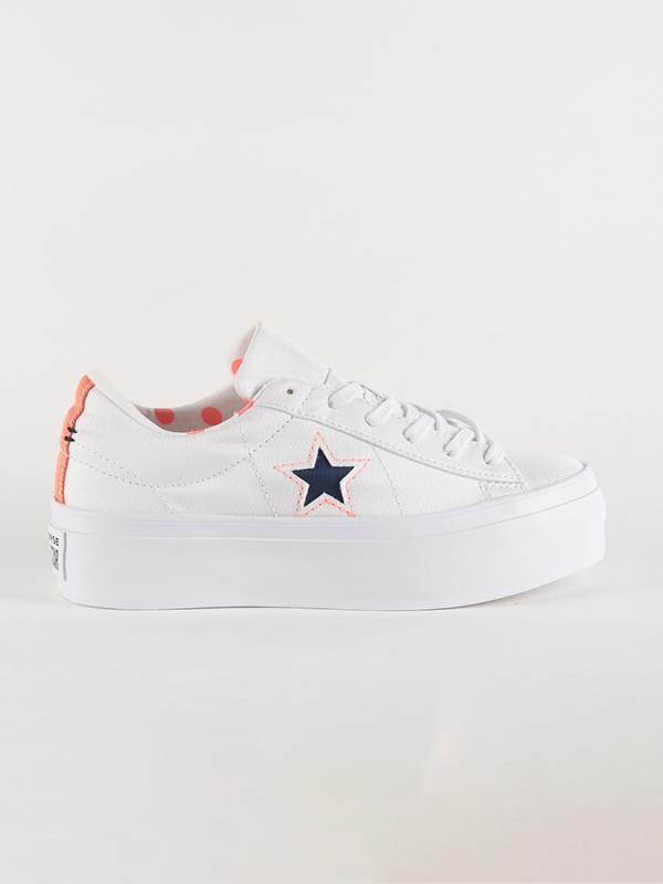Boty Converse One Star Platform OX Bílá