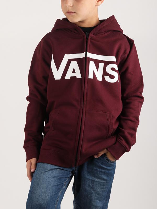 Mikina Vans By Classic Zip Port Royale Červená