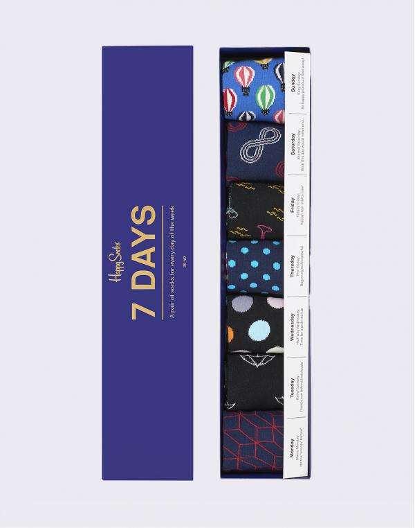 Happy Socks 7 Days Gift Box XSNI08-6001 36-40
