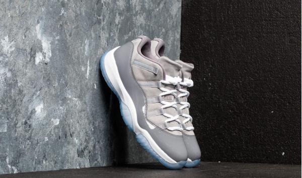 Air Jordan 11 Retro Low Medium Grey/ White-Gunsmoke