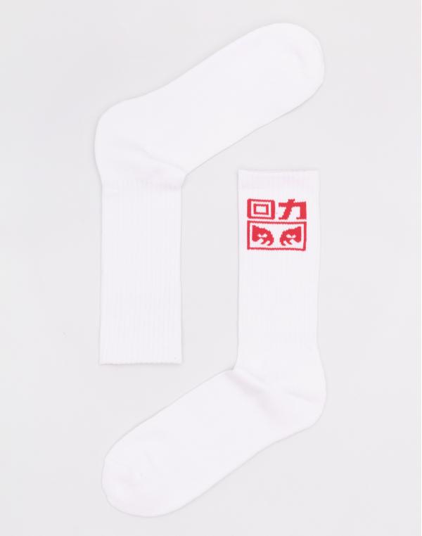 Obey Warrior Shanghai Socks White