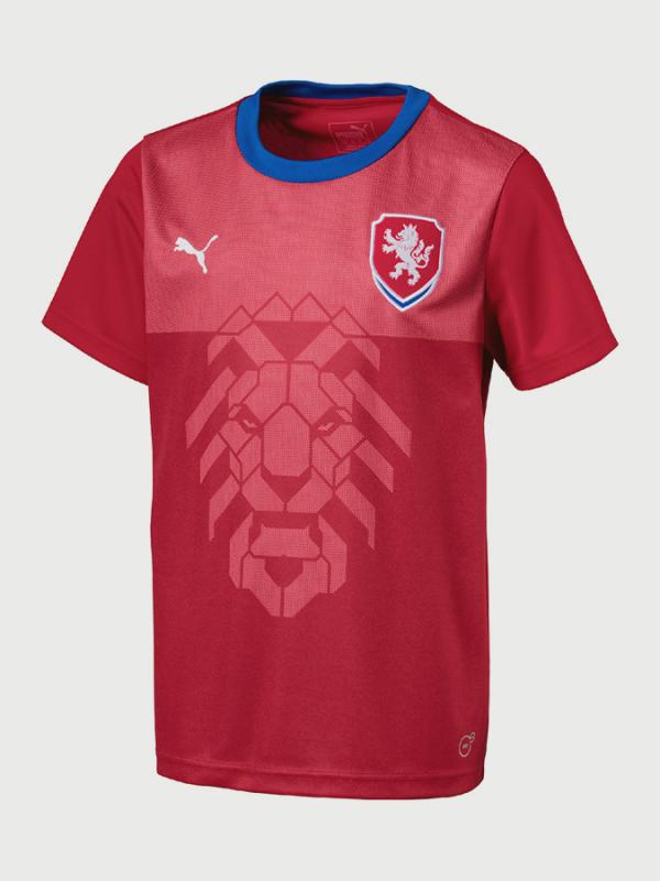 Tričko Puma CZECH REP. Kids Home B2B Sh. Červená
