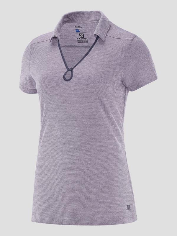 Tričko Salomon ELLIPSE POLO W Blush Purple Fialová