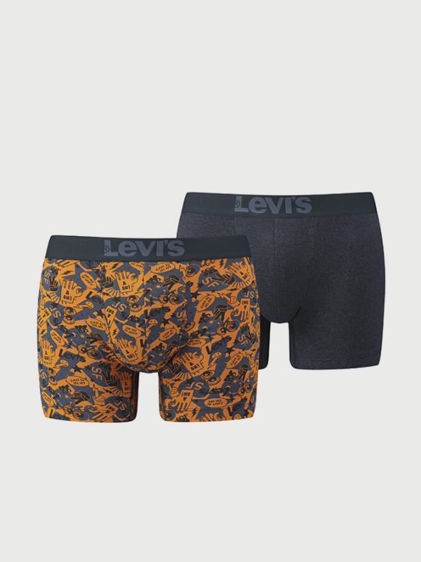 Boxerky LEVI'S 200Sf Emoji Print Boxer Brief 2 Pack Barevná