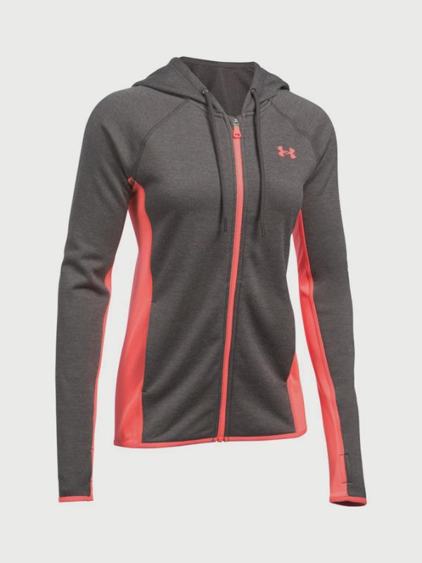 Mikina Under Armour Fleece FZ Crosshatch Šedá