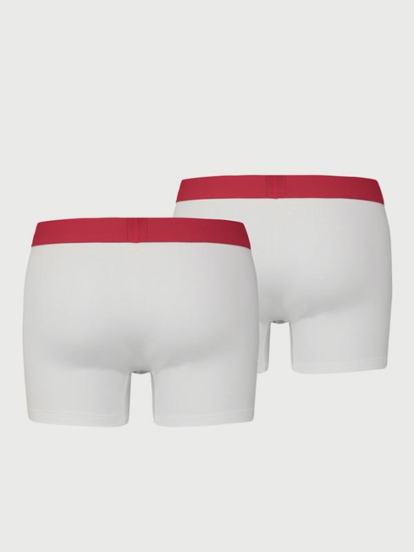 Boxerky LEVI'S 200Sf Boxer Brief 2 Pack Bílá