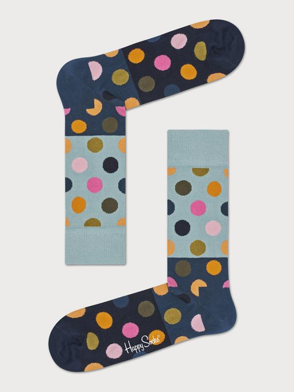Ponožky Happy Socks Big Dot Block Sock Barevná