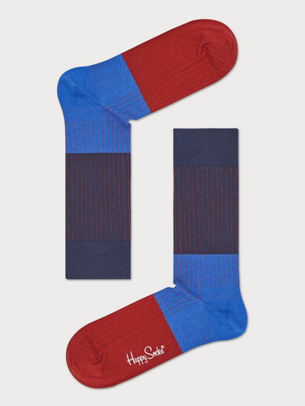 Ponožky Happy Socks Block Rib Sock Barevná