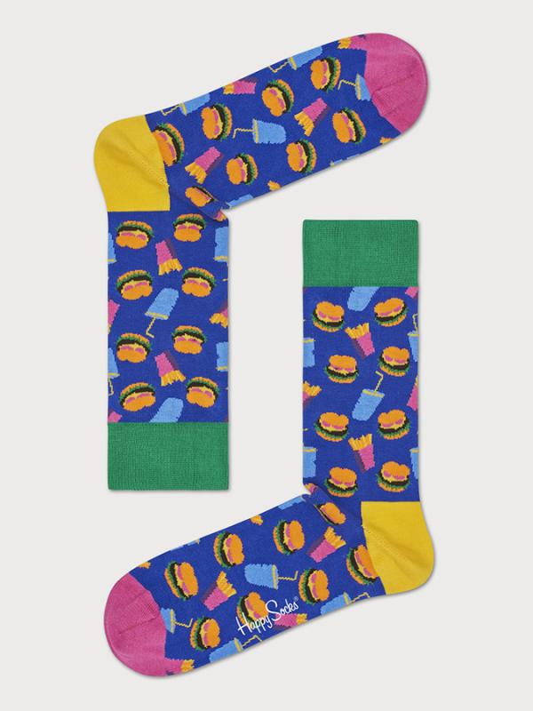 Ponožky Happy Socks Hamburger Sock Barevná