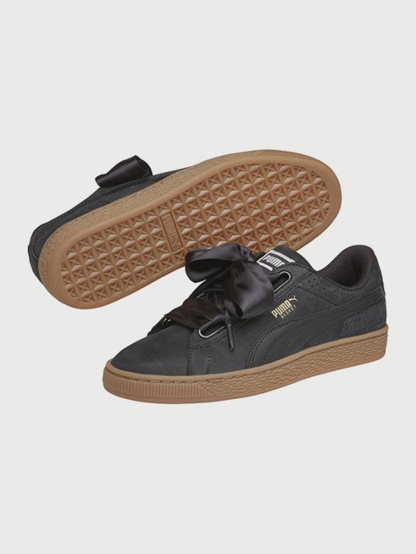Boty Puma Basket Heart Perf GUM Černá