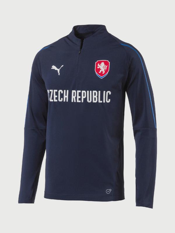 Tričko Puma CZECH 1 4 Training Top Modrá