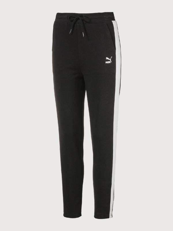 Tepláky Puma Classics Logo Pant,open hem Černá