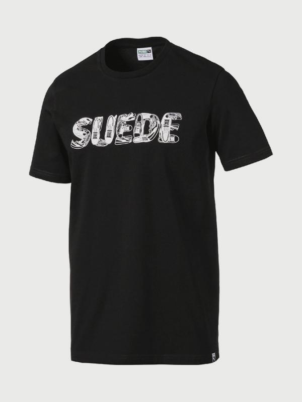 Tričko Puma Suede Celebration Tee Černá