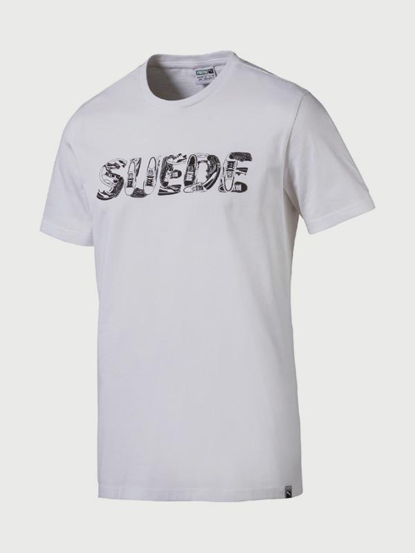 Tričko Puma Suede Celebration Tee Bílá