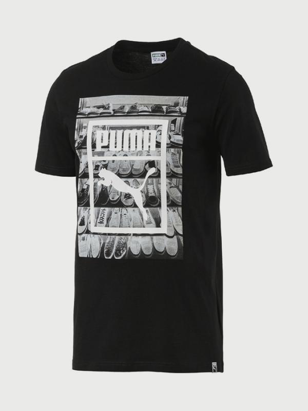 Tričko Puma Photoprint Shoes Tee Černá