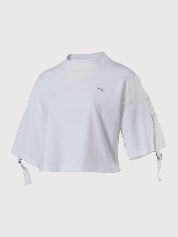 Tričko Puma En Pointe Cropped Tee Bílá