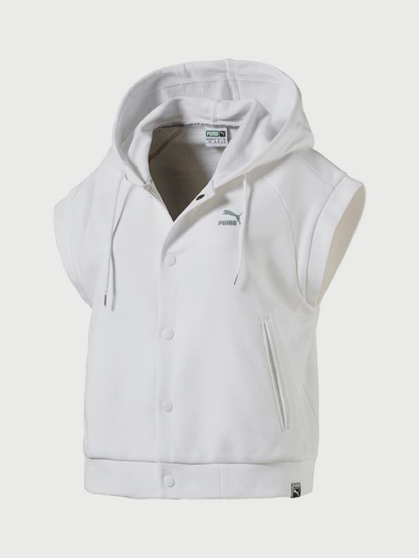 Mikina Puma Classics SL Logo T7 Hoody Bílá