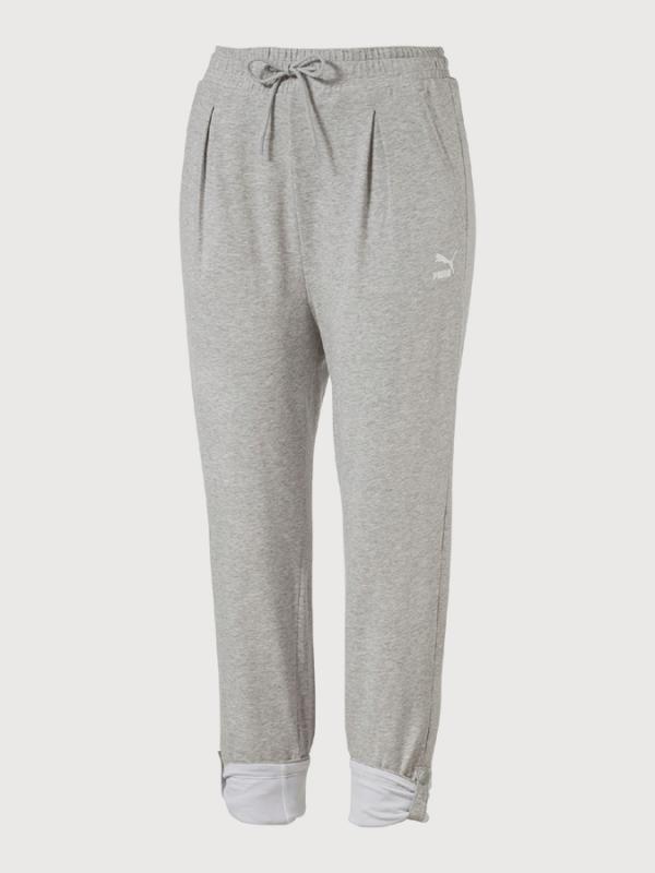 Tepláky Puma Roll-up pant Šedá