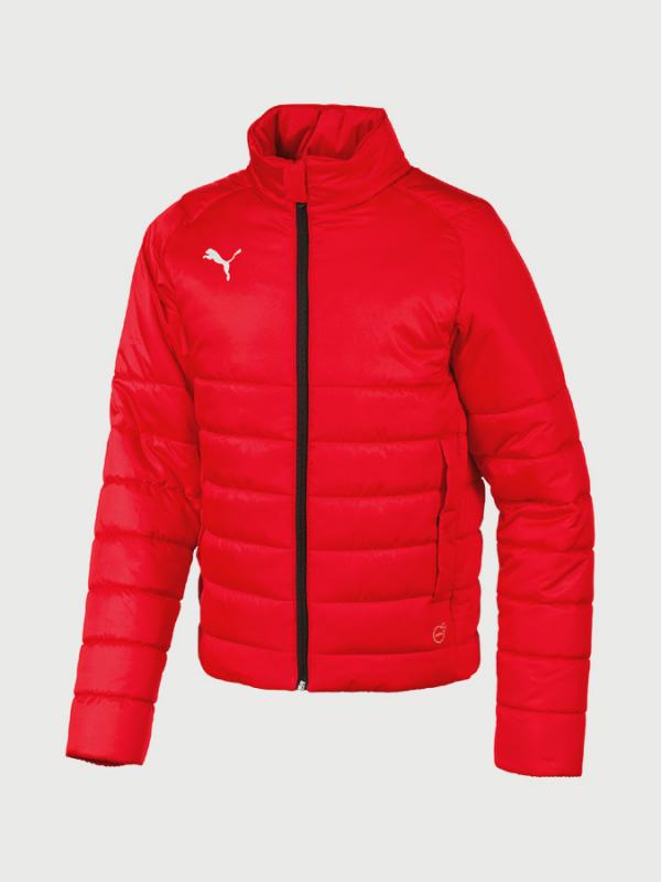 Bunda Puma LIGA Casuals Padded Jkt Jr Červená