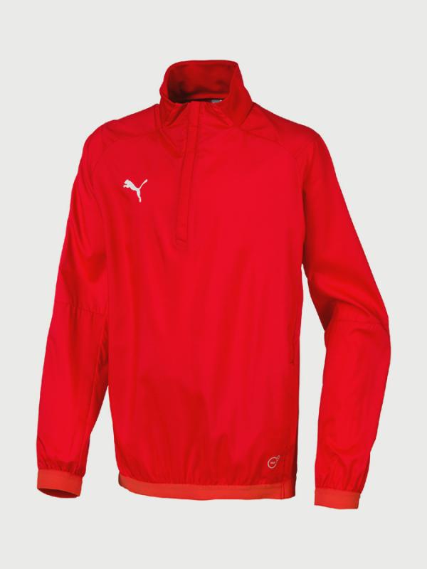 Bunda Puma LIGA Training Windbreaker Jr Červená