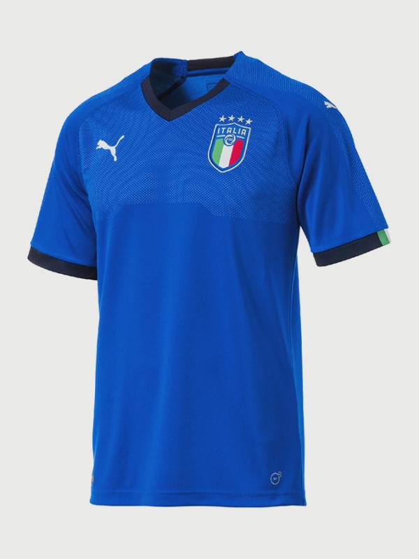 Tričko Puma FIGC Home Shirt Replica SS Modrá