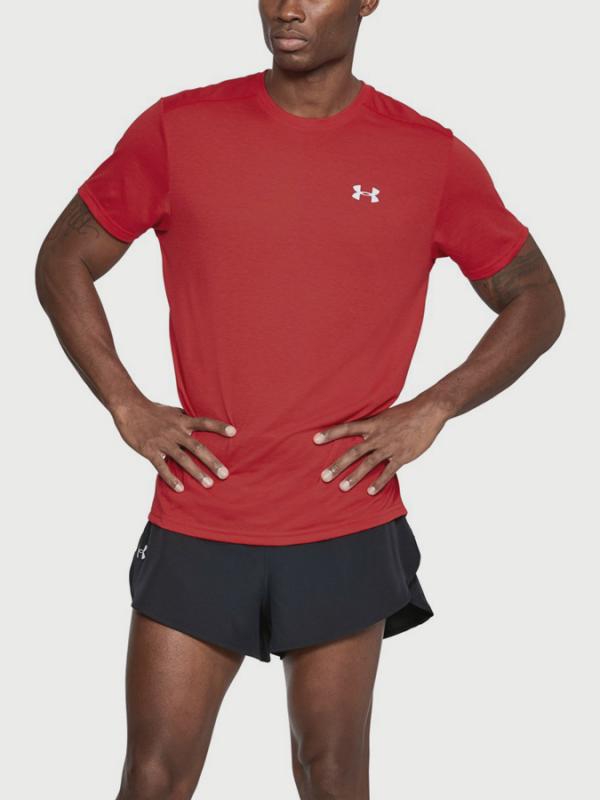 Tričko Under Armour Threadborne Streaker SS Červená