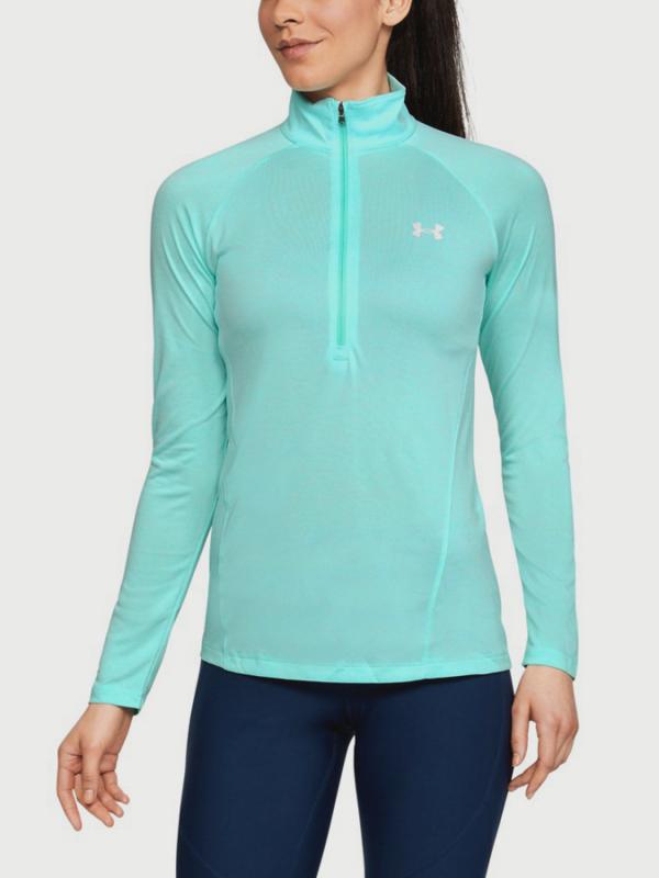 Tričko Under Armour New Tech 1/2 Zip - Twist Modrá