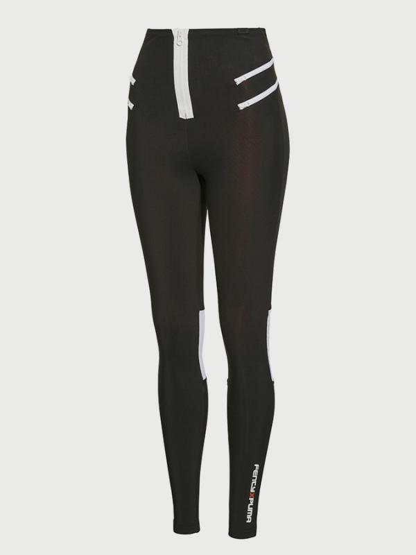 Legíny Puma ZIP MOTO LEGGINGS Černá