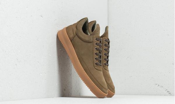 Filling Pieces Low Top Ripple Lane Gum Dark Green