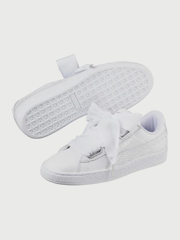 Boty Puma Basket Heart Oceanaire Wn s Bílá