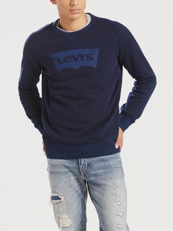 Tričko LEVI'S Graphic Crew B 2 Brand Indigo Crew Dark Modrá