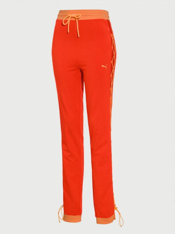 Tepláky Puma FENTY LACED SWEATPANTS Oranžová