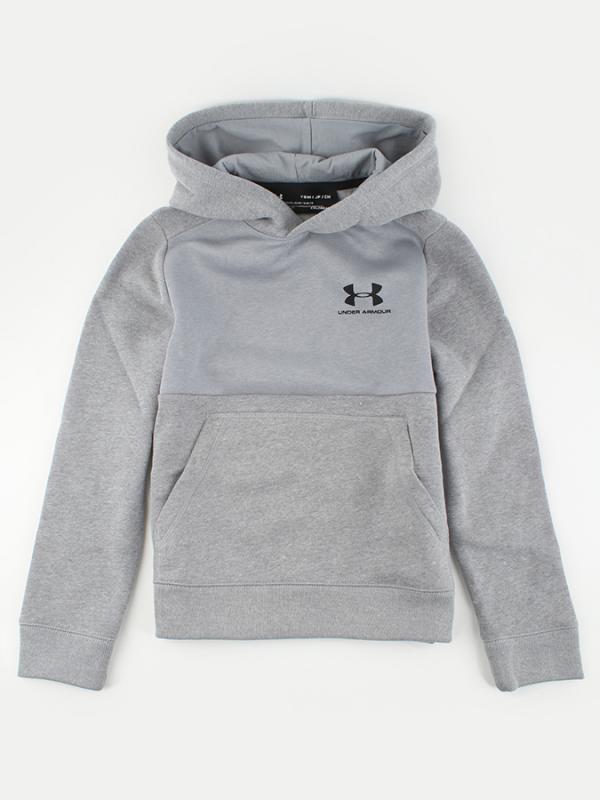 Mikina Under Armour EU Cotton Fleece Hoody Šedá
